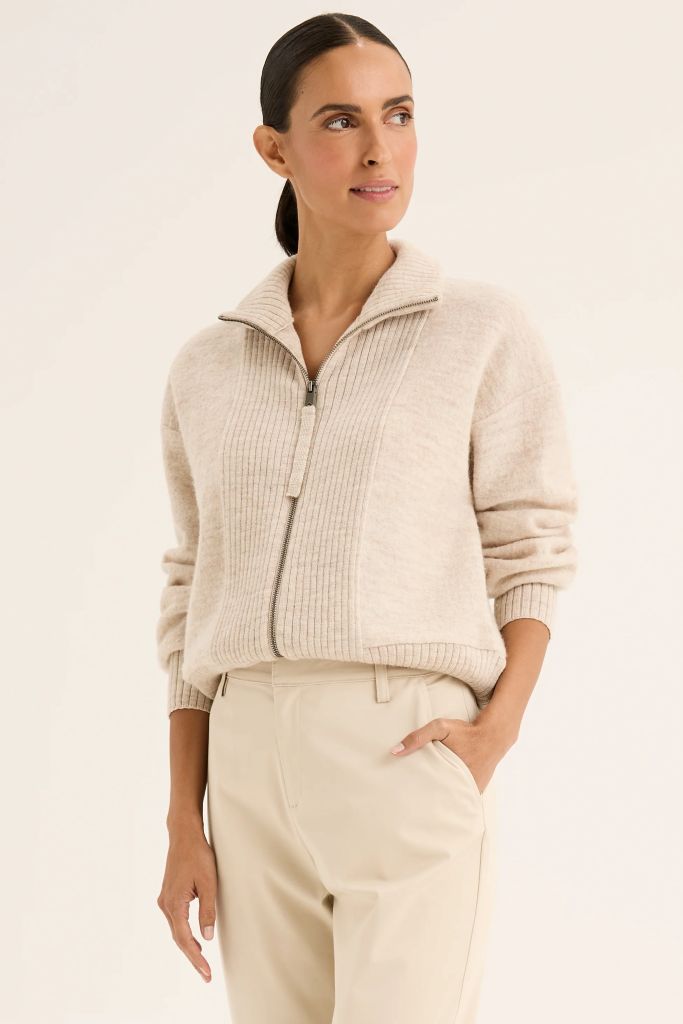 Ember Knit Jacket in Oat