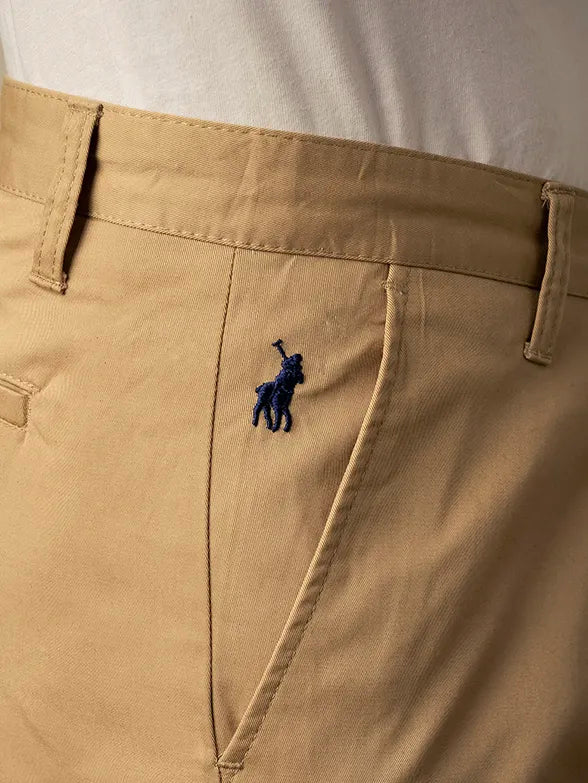 Milan Straight Leg Chino in Khaki