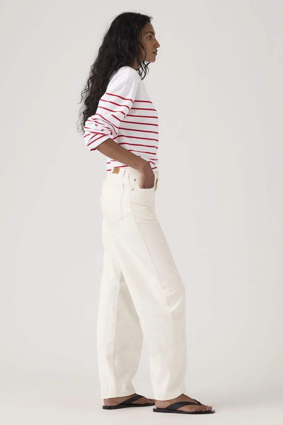 Baggy Dad Barrel Jeans in Truth Slip