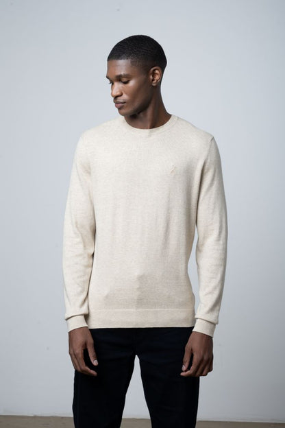 Premium Merino LS Knit in Stone