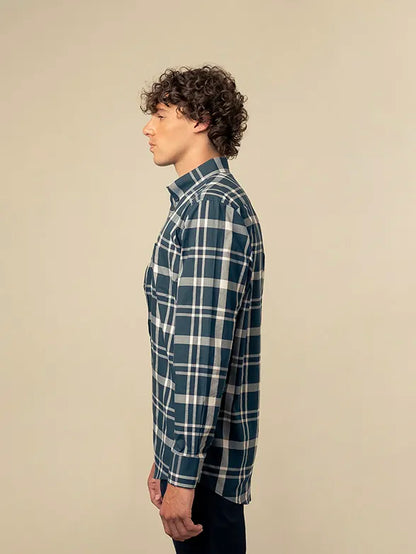Easy Care Shirt in Green Check