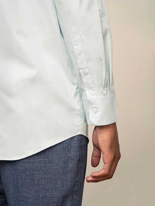 Finley Pocket Work Shirt in Light Blue