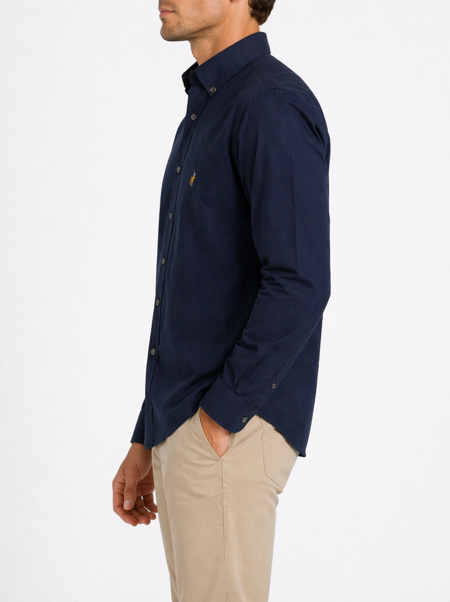 Classic Oxford Long Sleeve Shirt in Navy