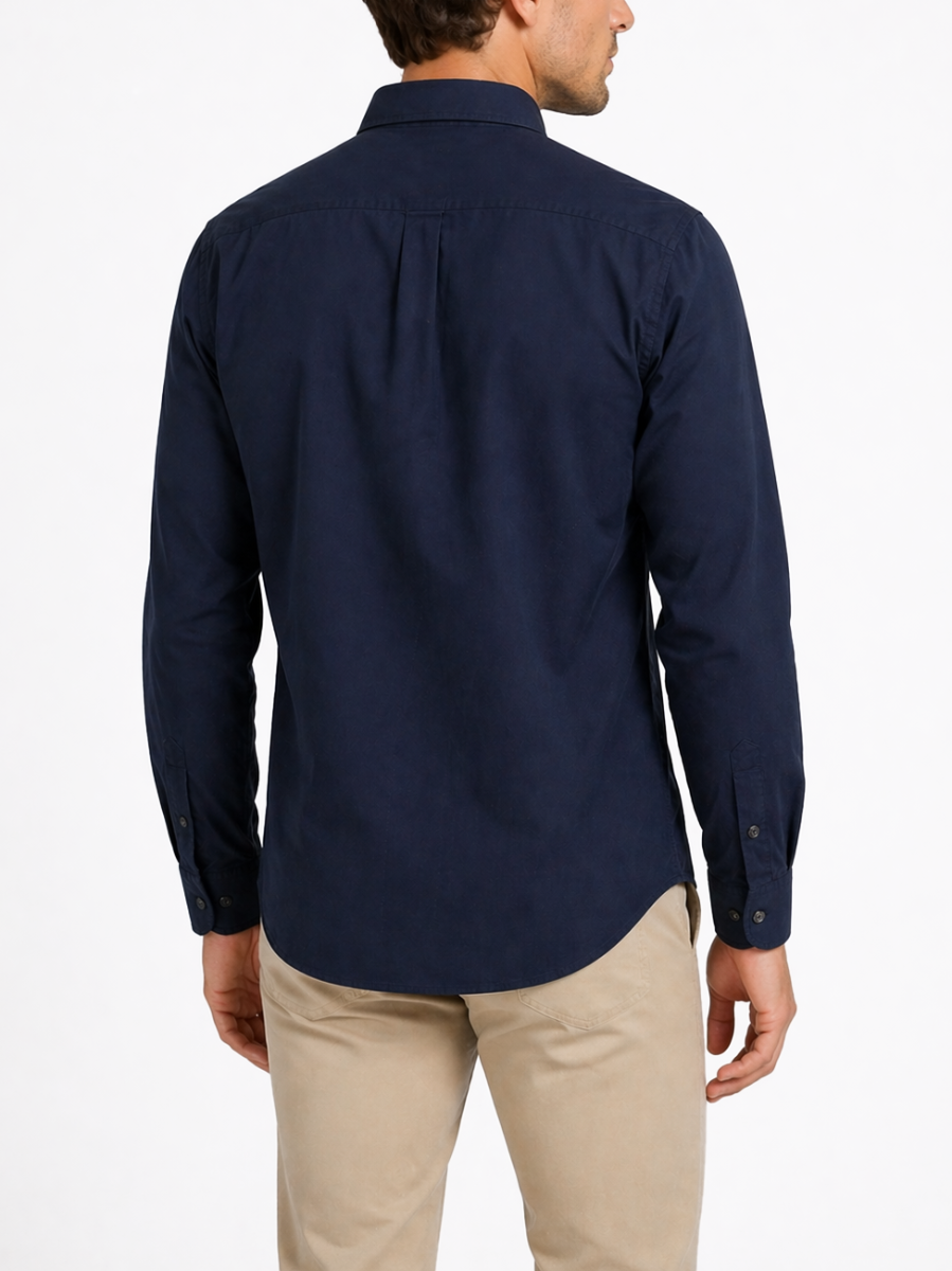 Classic Oxford Long Sleeve Shirt in Navy