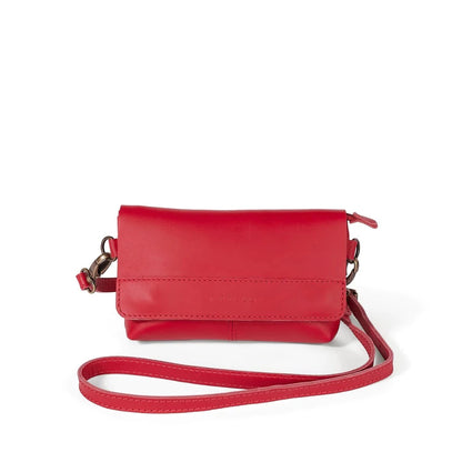 Alfi Micro Leather Bittersweet Red Crossbody