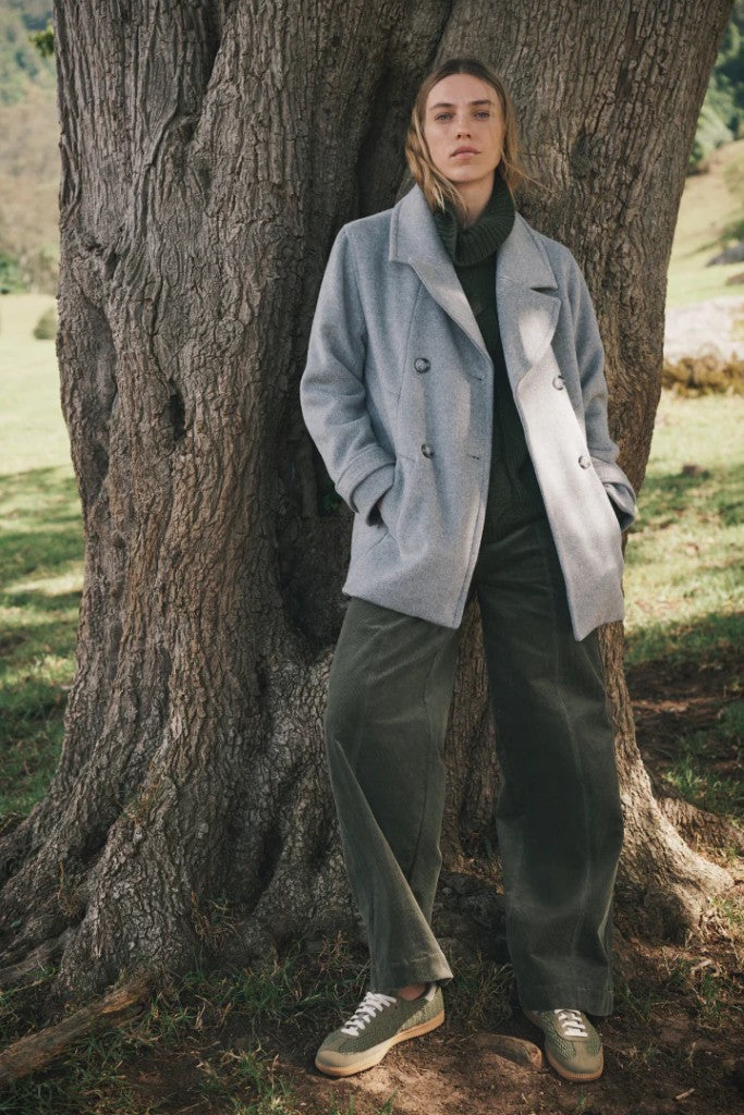 Woods Wide Leg Pants in Loden