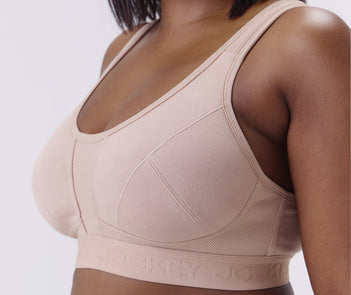 Racerback Comfort Bra in Dark Beige