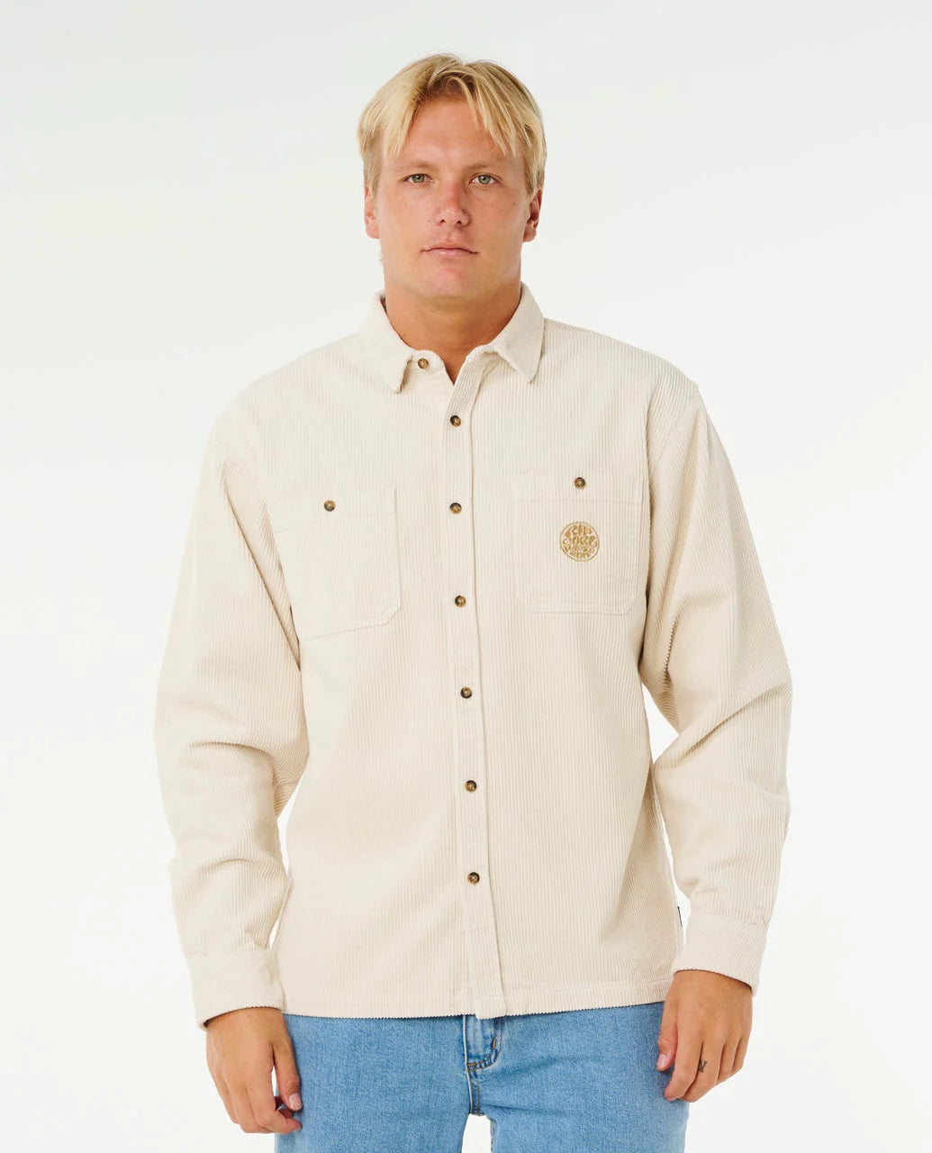 Premium Surf Cord LS Shirt in Sand Dune