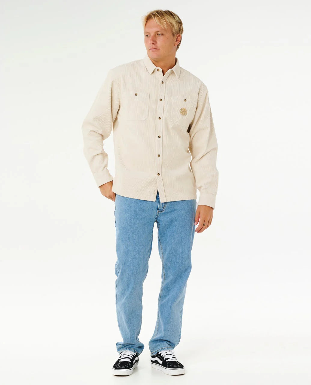 Premium Surf Cord LS Shirt in Sand Dune