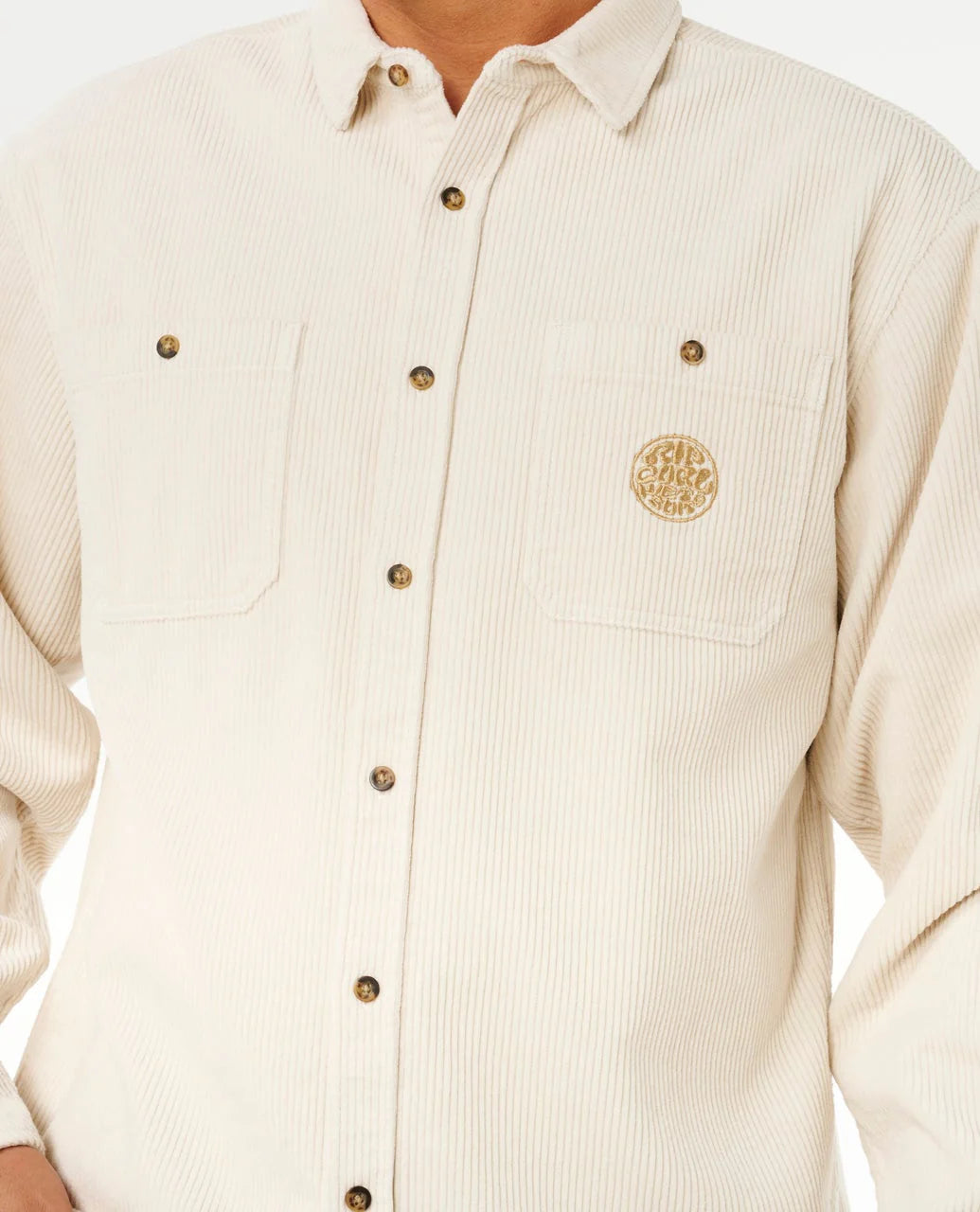 Premium Surf Cord LS Shirt in Sand Dune