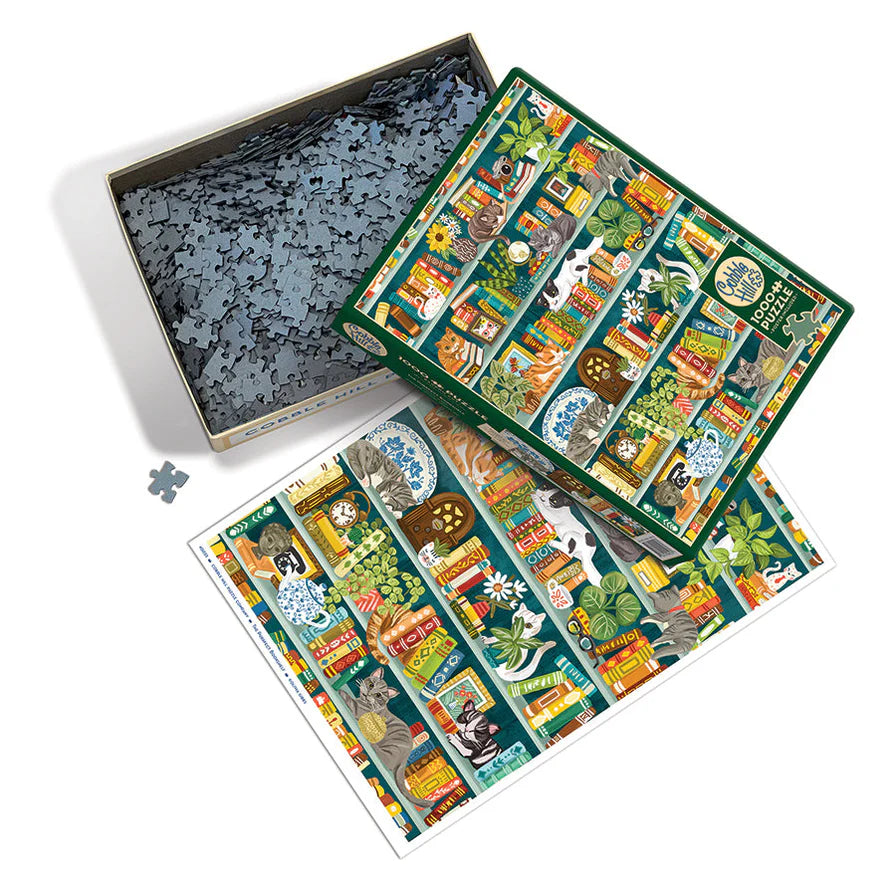 'The Purrfect Bookshelf' 1000 Piece Puzzle
