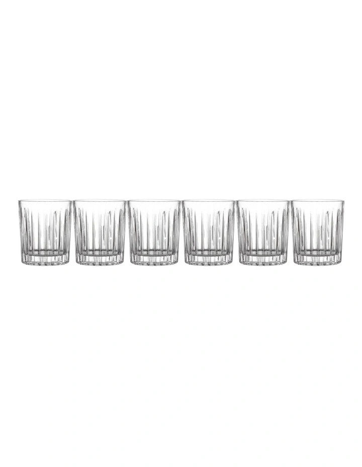 Set Of 6 Double Old Fashion Empire Glasses