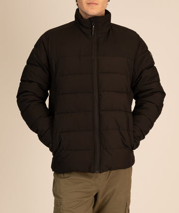 Trip Puffer Jacket in Black