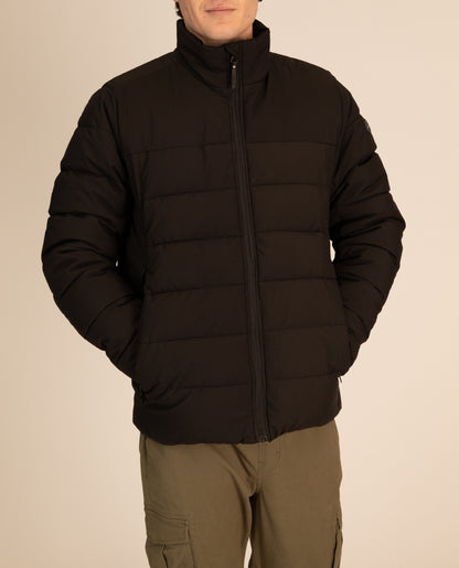 Trip Puffer Jacket in Black