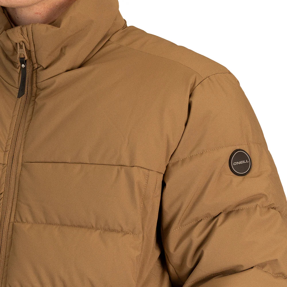Trip Puffer Jacket in Tan