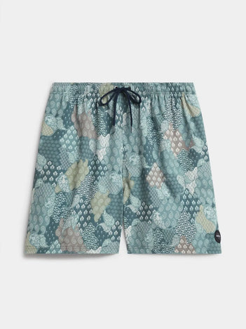 VA Elastic Volley Shorts in Washed Indigo