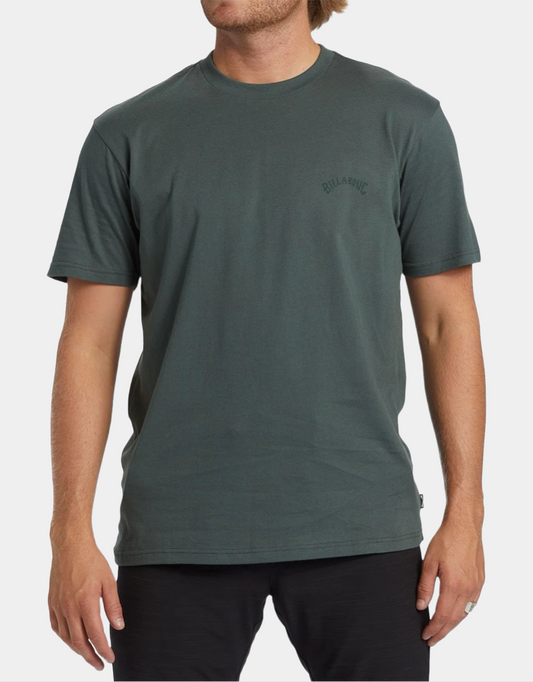 All Day EMB SS Tee in Slate Green