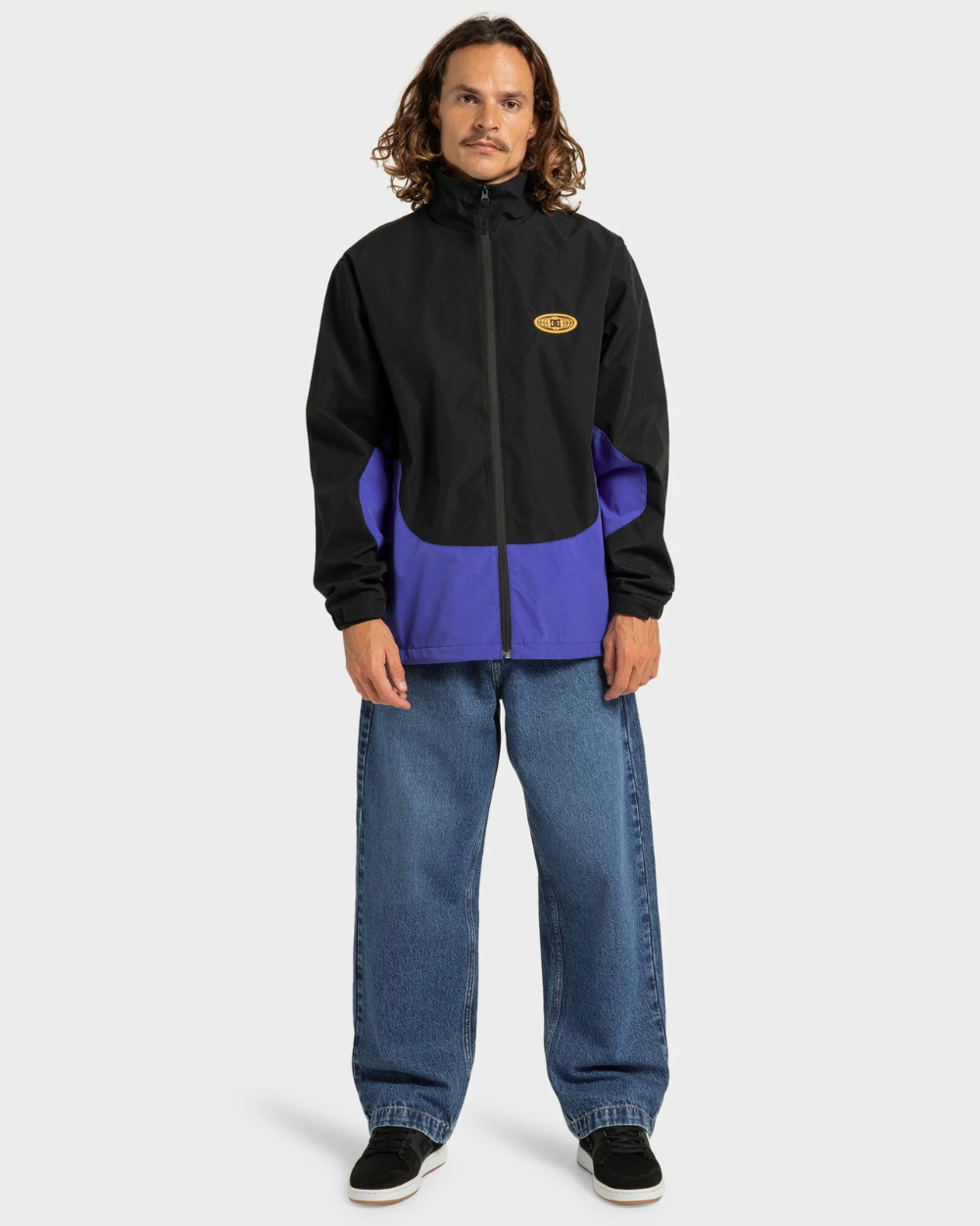 All Terrain Windbreaker Jacket in Black / Royal Blue