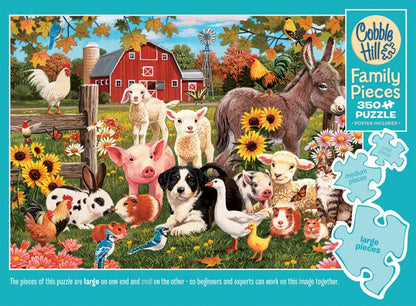 350 Piece Family Puzzle / Family Farm