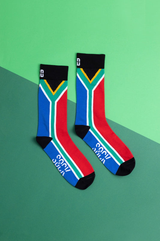 Cotton SA Flag Socks
