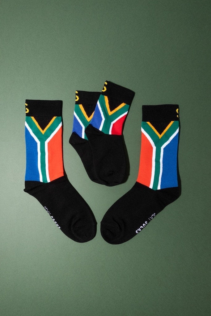 Bamboo ZA Flag Socks