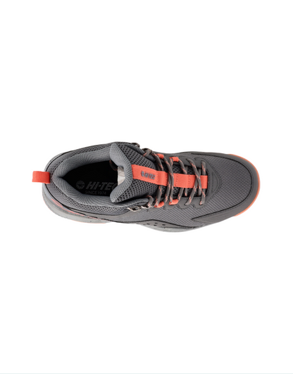 Ladies Glacier Mid Shoe in Ultimate Grey/Burnt Coral