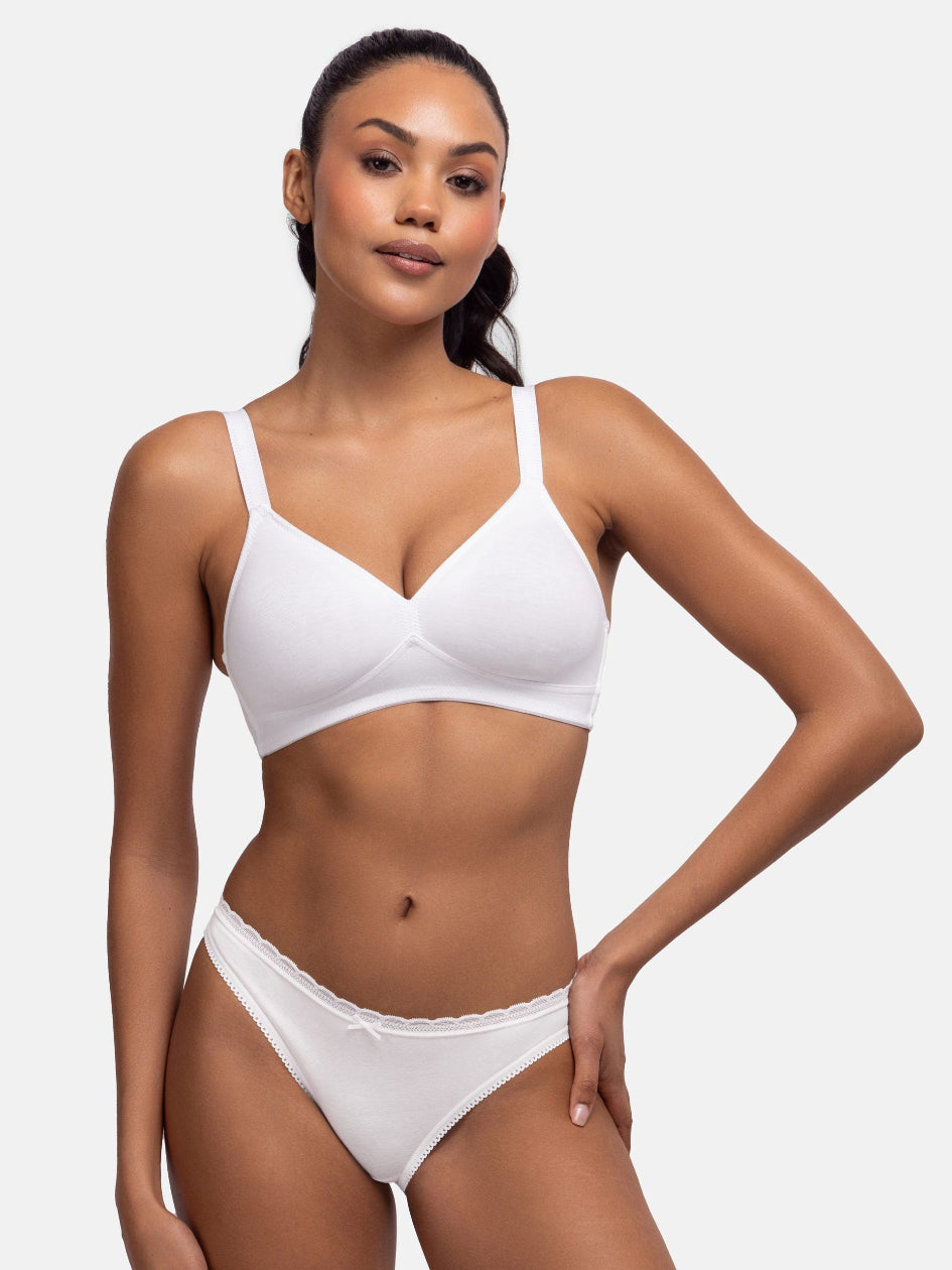 Daniela Non Padded Cotton Bra