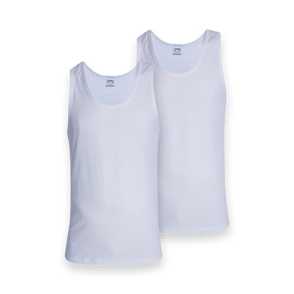 Eyelet Vest 2pk in White