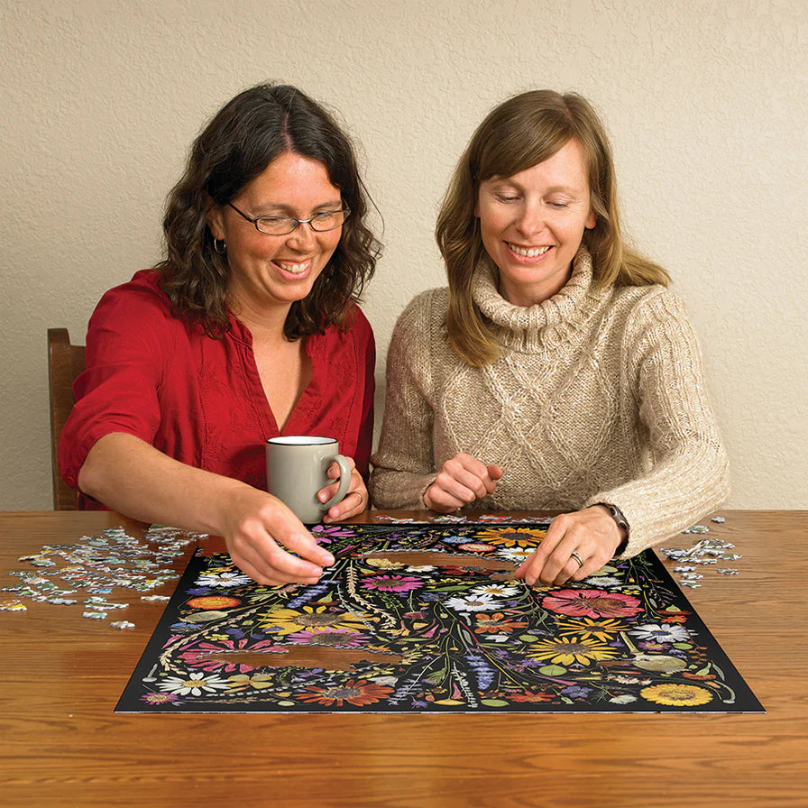 'Flower Press: Happiness' 1000 Piece Puzzle