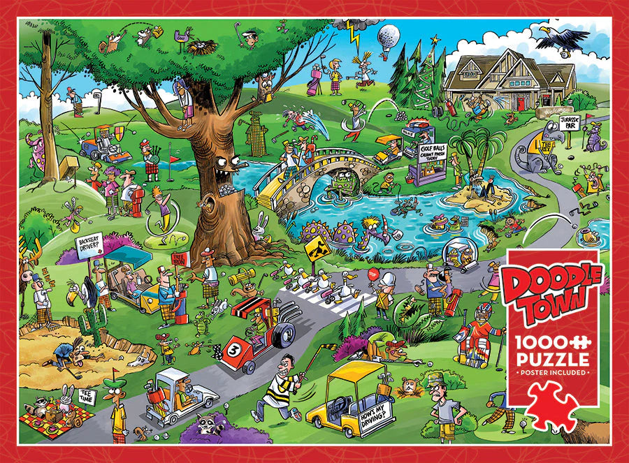'Doodletown: Par for the Course' 1000 Piece Puzzle