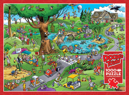 'Doodletown: Par for the Course' 1000 Piece Puzzle