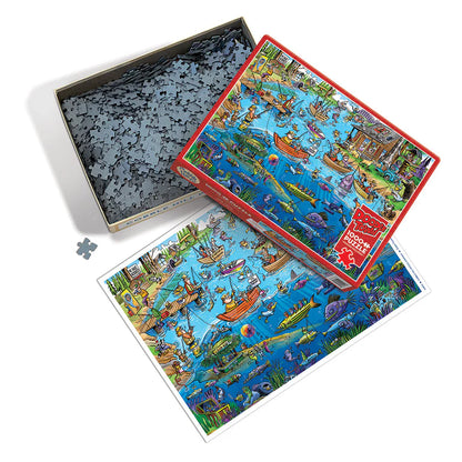 'Doodletown: Gone Fishing' 1000 Piece Puzzle