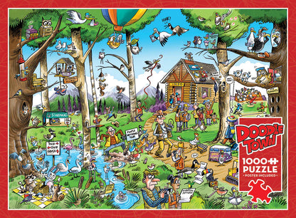 'Doodletown: Birdwatchers Paradise' 1000 Piece Puzzle