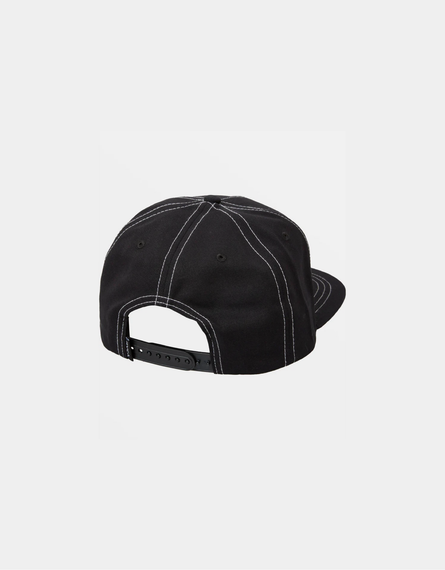 Stitch Snapback Hat in Black