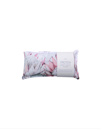 Protea Print Wheat Therapy Pillow