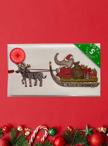 Santas Sleigh Christmas Gift Tag Pack