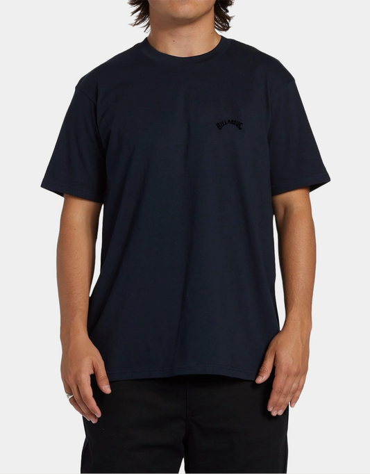 All Day EMB SS Tee in Navy