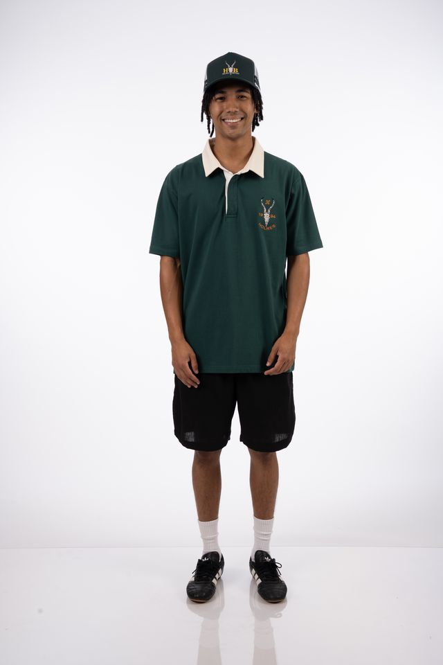 Rugby Skull Golfer in Deep Nori Green