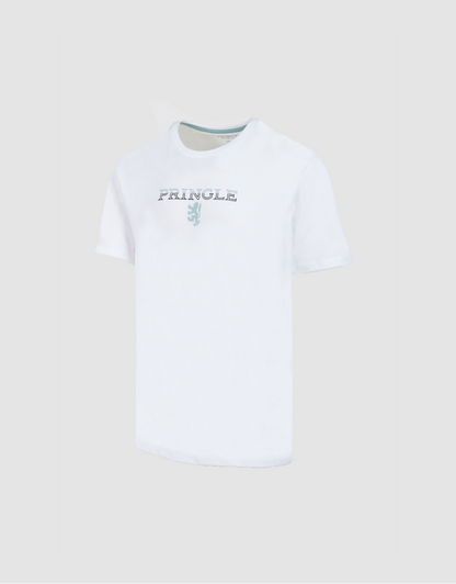 Ezra Print Tee in White