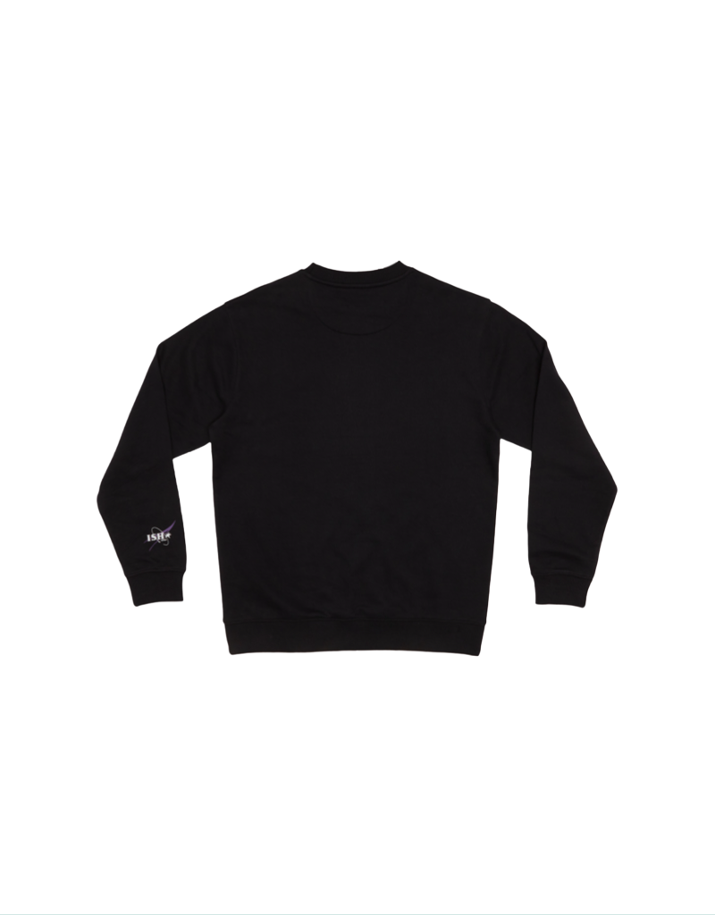Ish Pullover Sweatshirt in Black