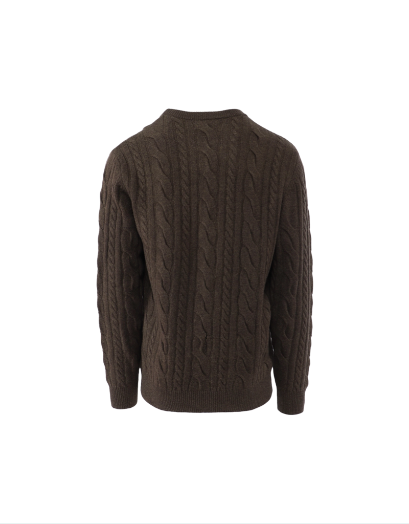 Corry Cable Knit Sweater in Fatigue