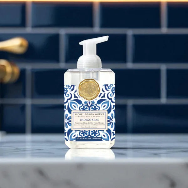Foaming Soap in Indigo Seas