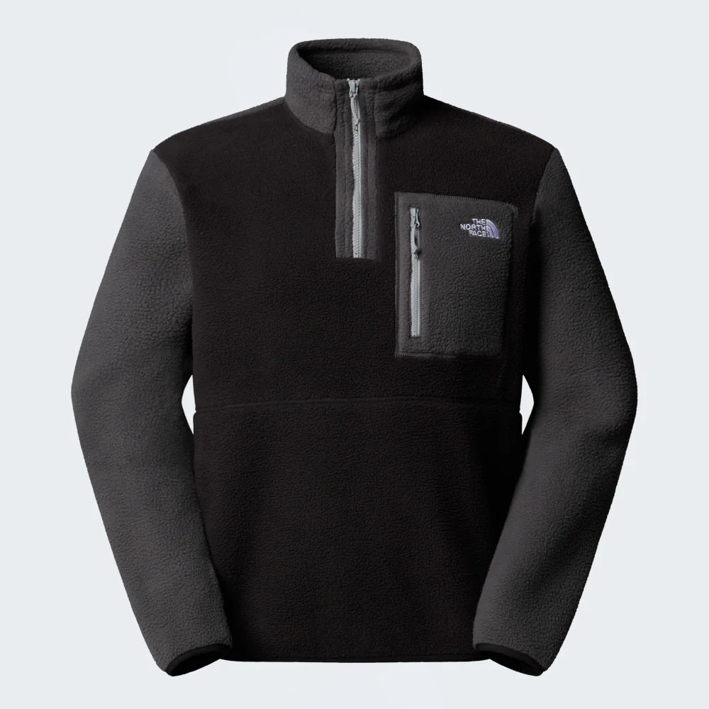Yumiori 1/4 Zip Fleece Jacket in TNF Black / Monument Grey & Asphalt