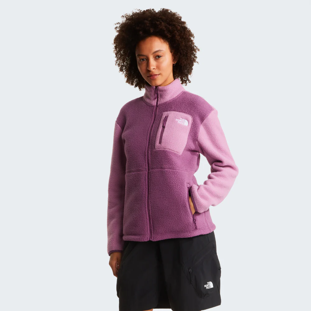 Yumiori Full Zip Fleece Jacket in Chroma Purple / Hushed Lavender