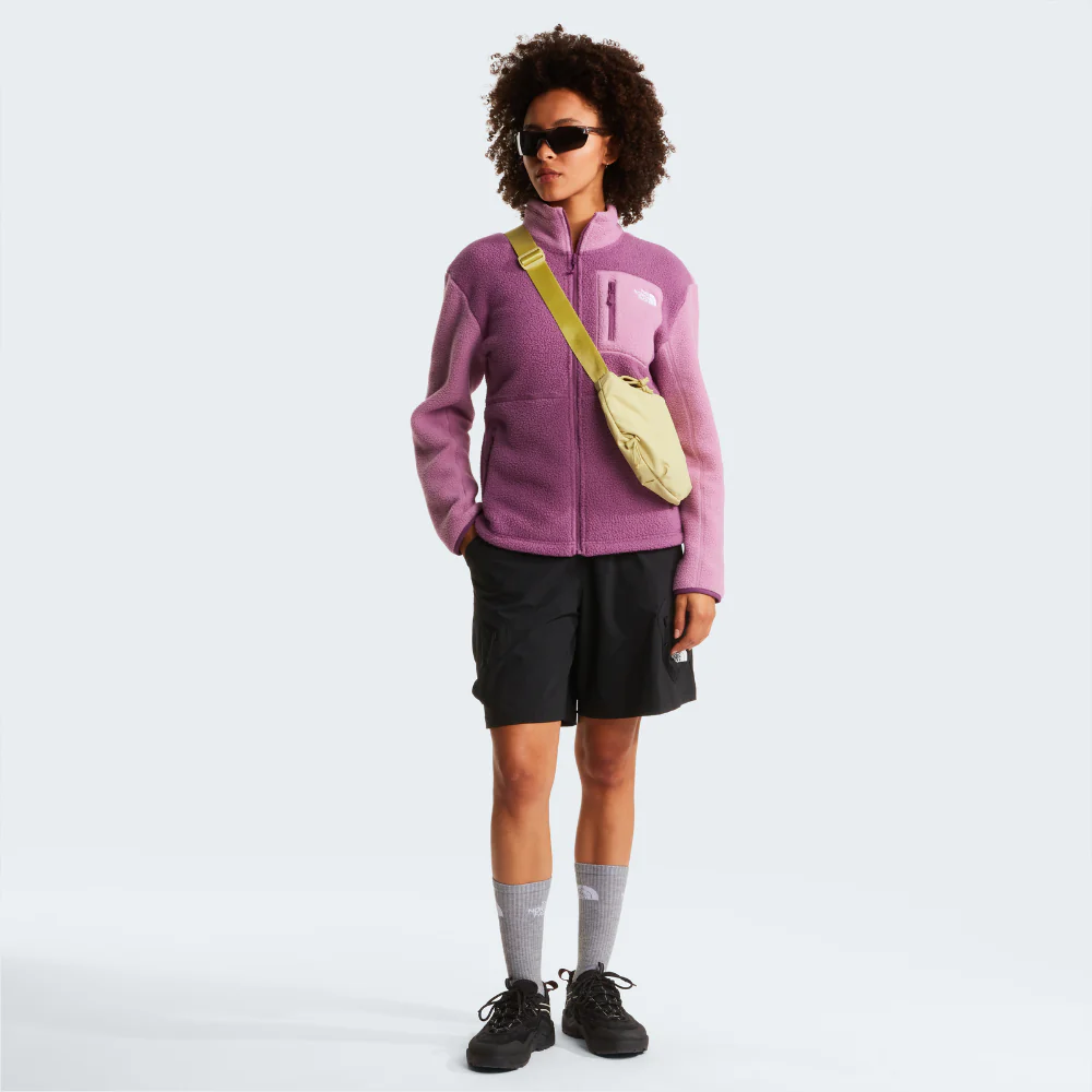 Yumiori Full Zip Fleece Jacket in Chroma Purple / Hushed Lavender