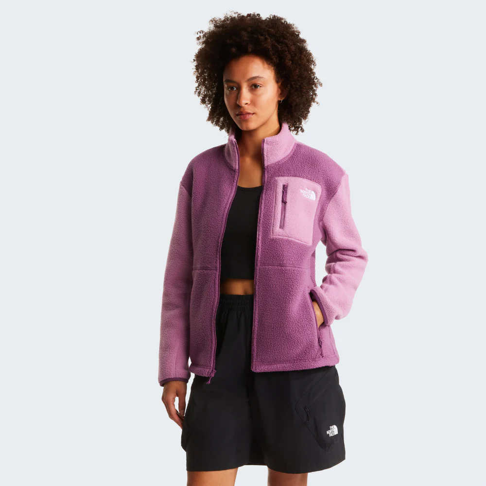 Yumiori Full Zip Fleece Jacket in Chroma Purple / Hushed Lavender