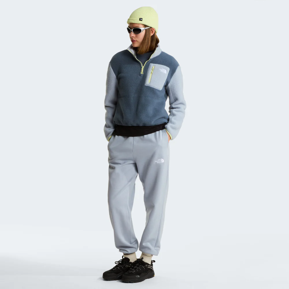 Yumiori 1/4 Zip Fleece Jacket in Granite / Frost Grey & Lemon Mist