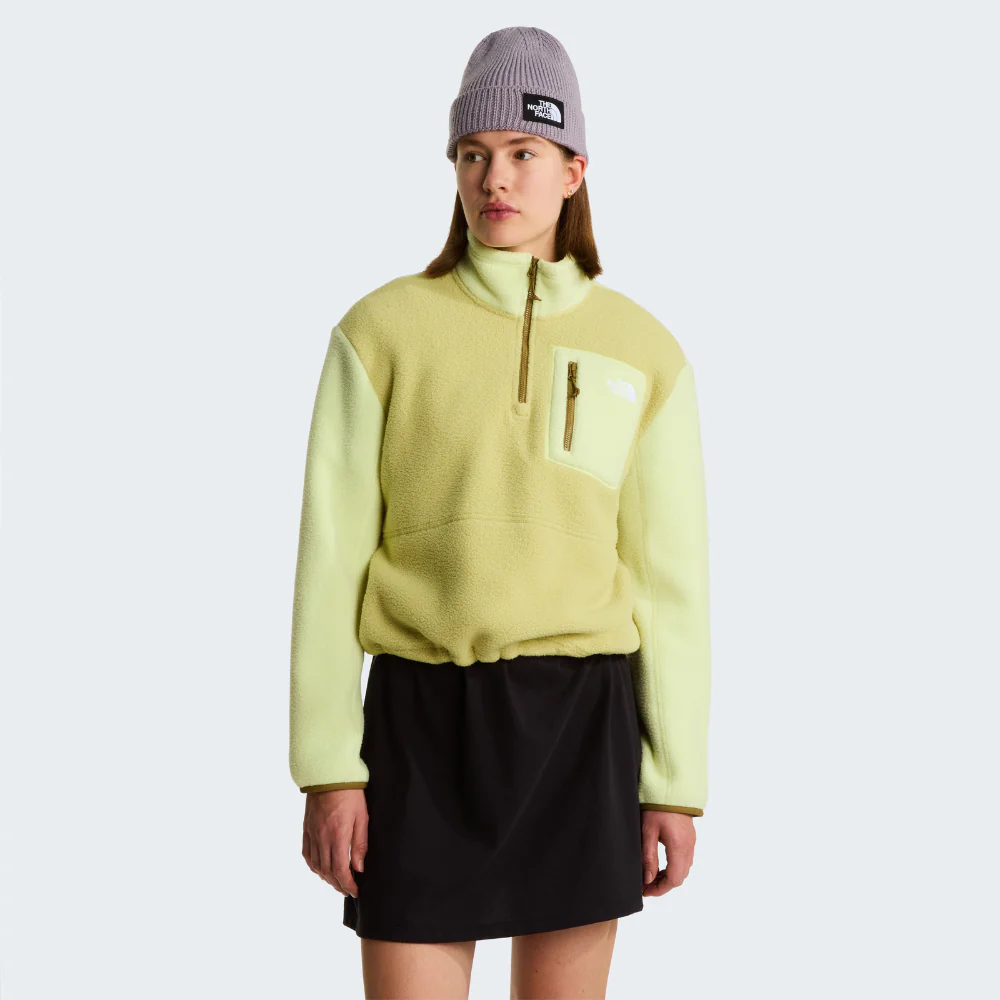 Yumiori 1/4 Zip Fleece Jacket in Pear / Lemon Mist & Cedar
