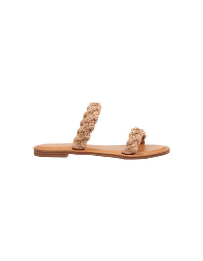 Basil Strappy Sandal in Rose Gold