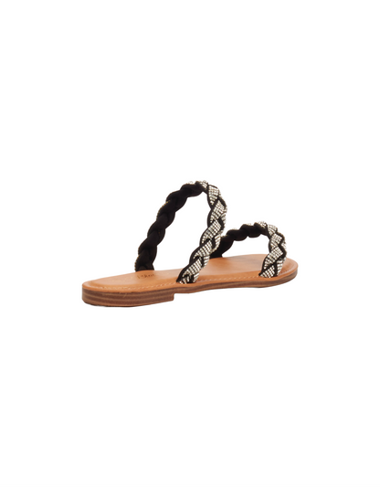 Basil Strappy Sandal in Black